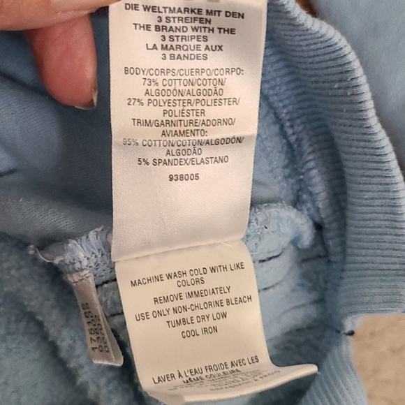 Vintage Adidas crop baby blue sweatshirt small - Picture 3 of 11